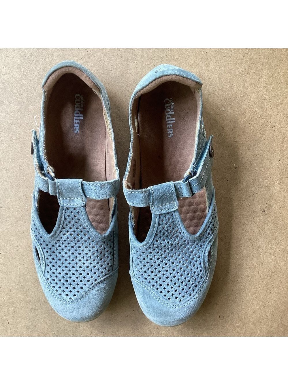Cobbie Cuddlers blue leather Buisness casual shoes, size 9